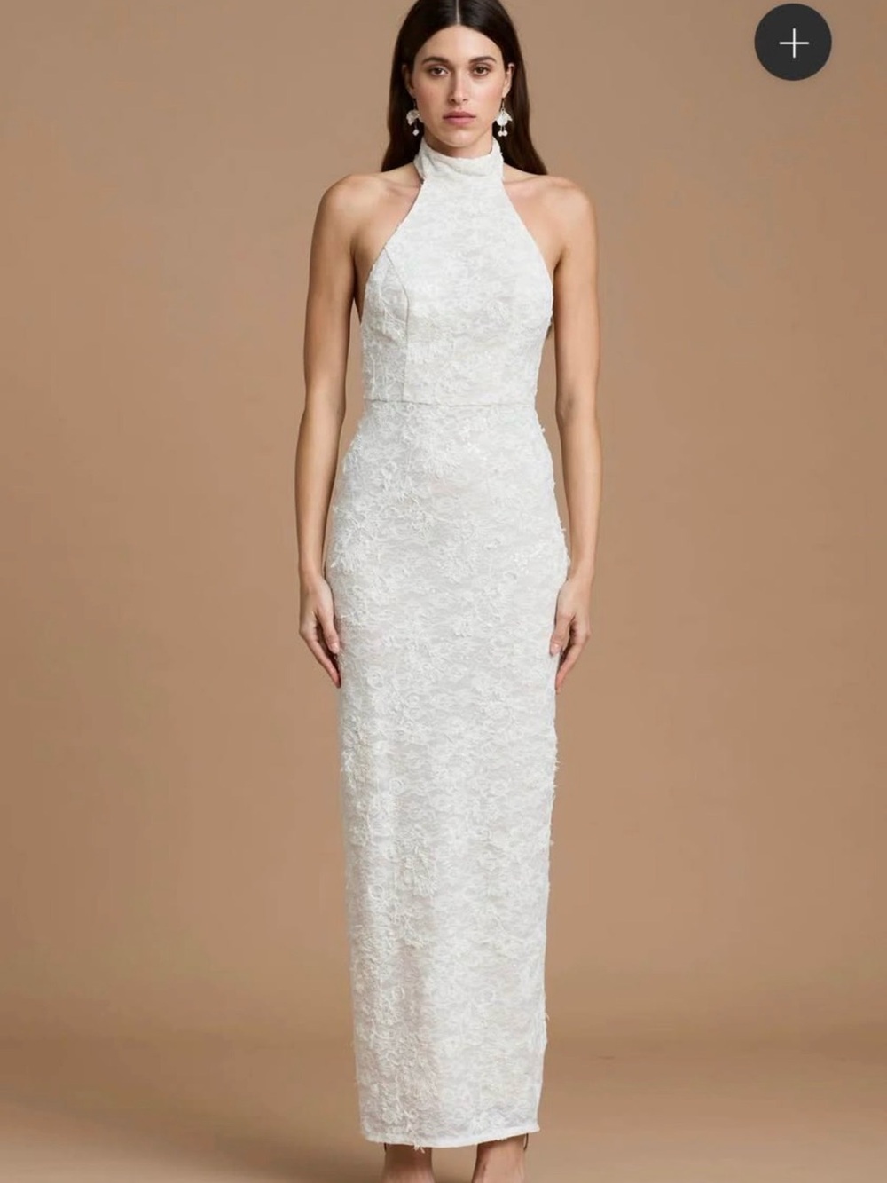 Sonya Moda Layla Dress - High-Neck White Dress